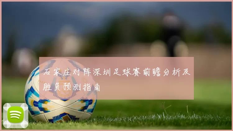 石家庄对阵深圳足球赛前瞻分析及胜负预测指南